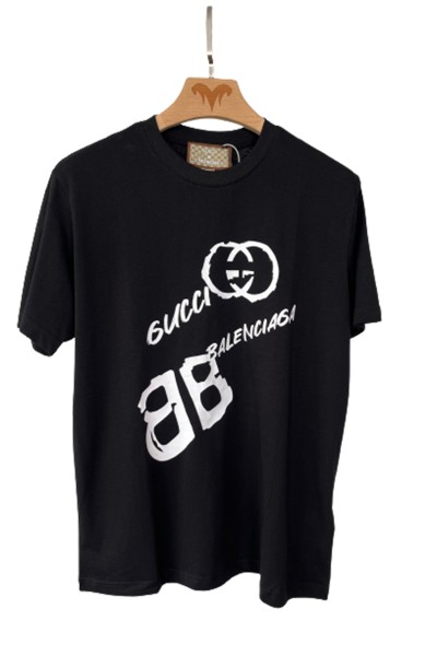 Gucci x Balenciaga, Women's T-Shirt, Black