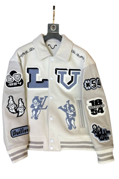 Louis Vuitton, Men's Leather Jacket, White