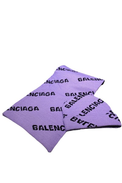 Balenciaga, Women's Beanie Set, Purple