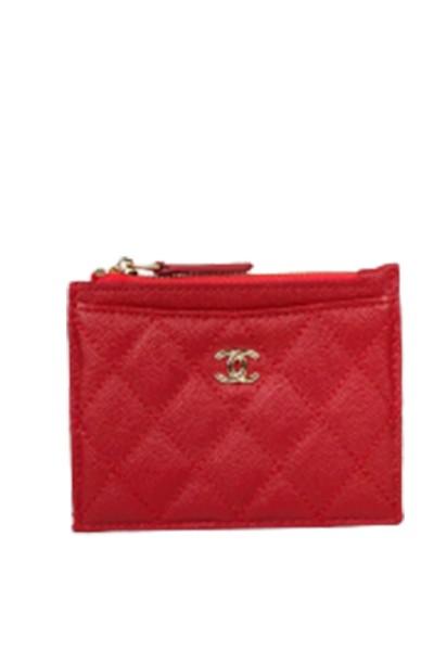 Chanel, Women's Card Holder, Red