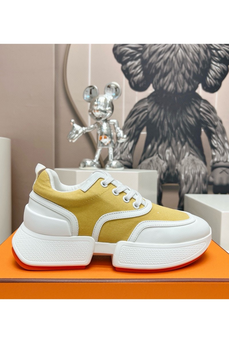 Hermes, Women's Sneaker, Yellow