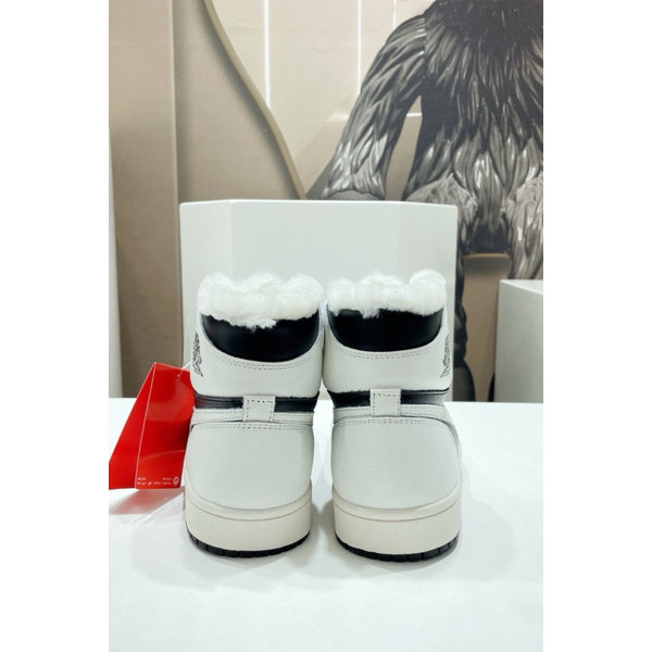 Nike, Air Jordan, Men's Sneaker, With Fur, Black