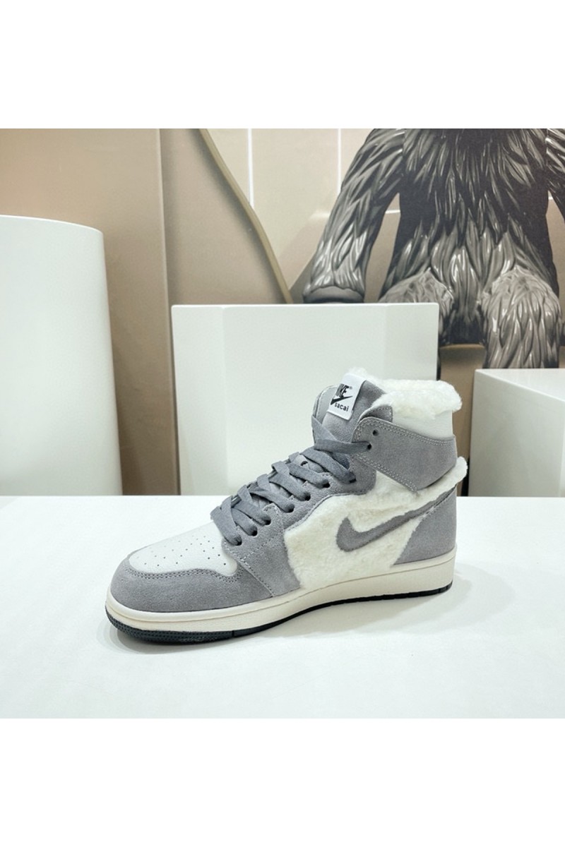 Nike, Air Jordan, Men's Sneaker, With Fur, Grey