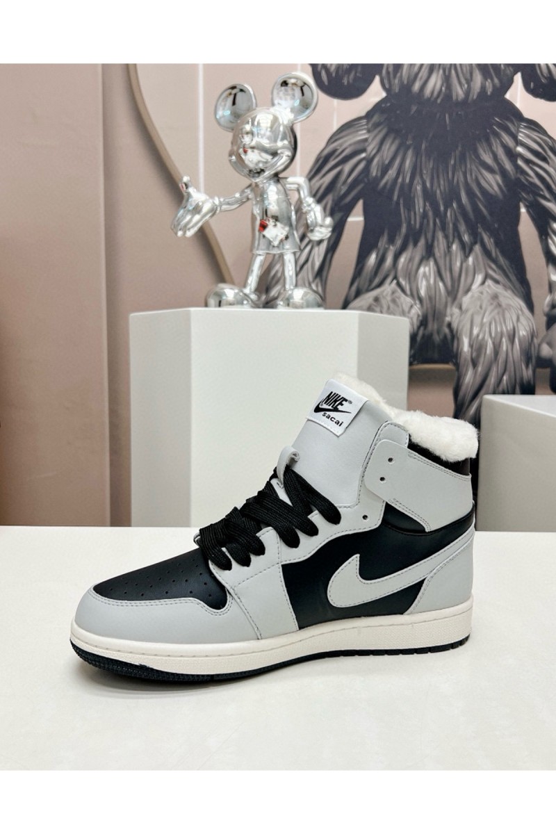 Nike, Air Jordan, Men's Sneaker, With Fur, Grey