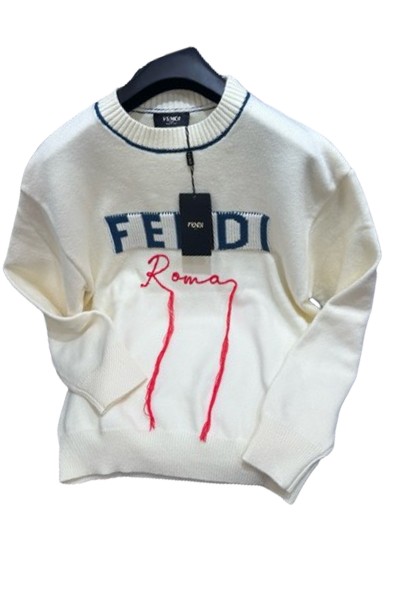 Fendi, Men's Pullover, White
