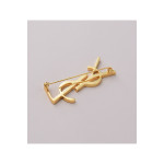 Yves Saint Laurent, Unisex Brooch, Gold