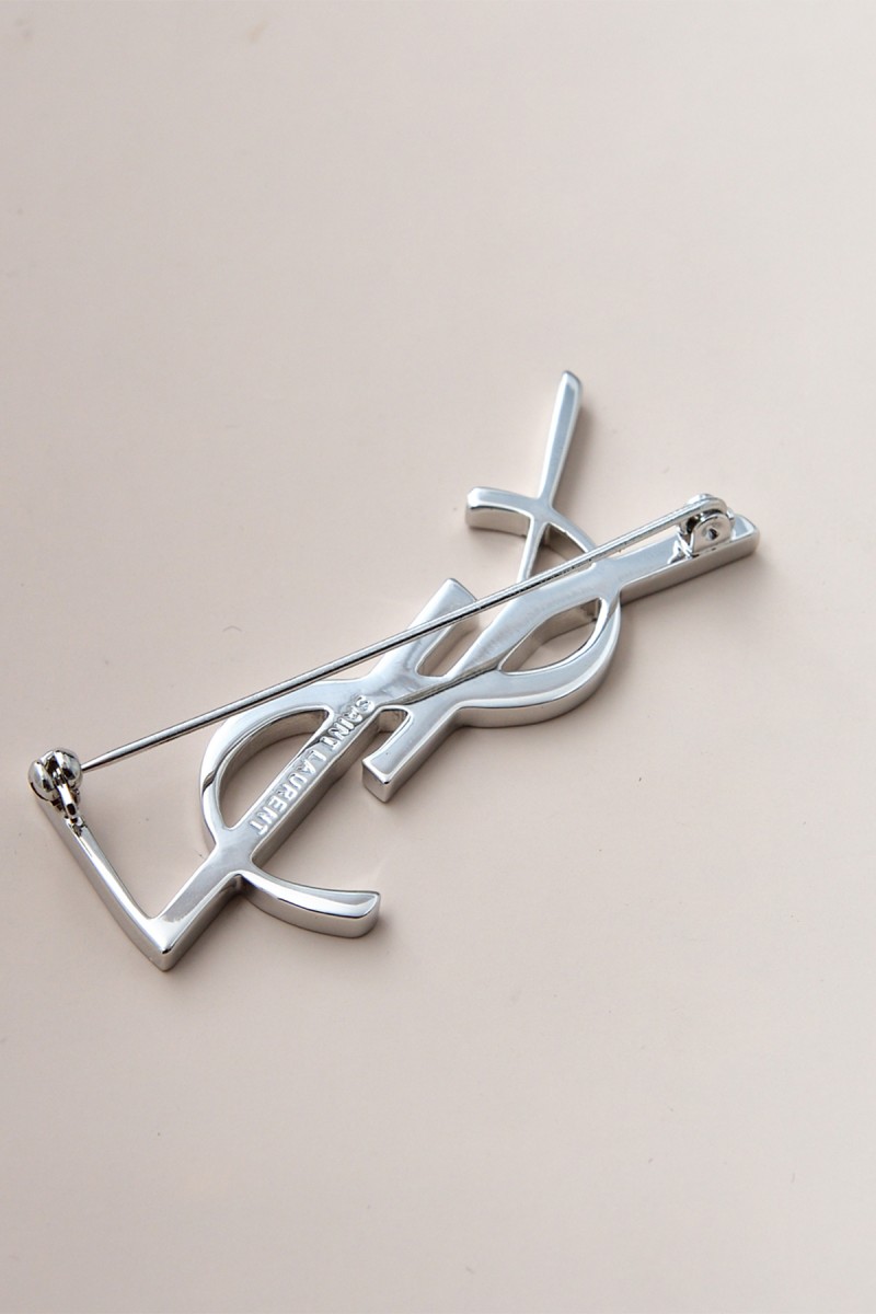 Yves Saint Laurent, Unisex Brooch, Silver
