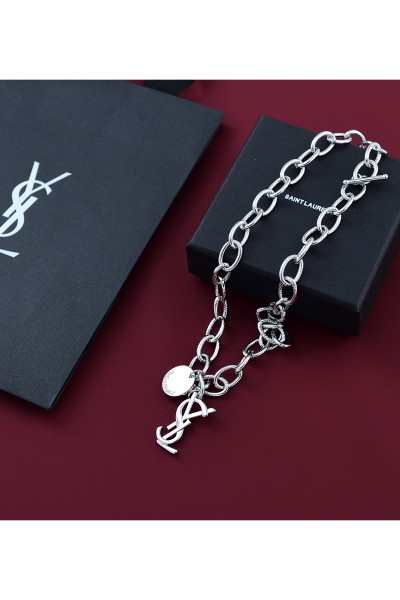 Yves Saint Laurent, Women's Necklace, Silver