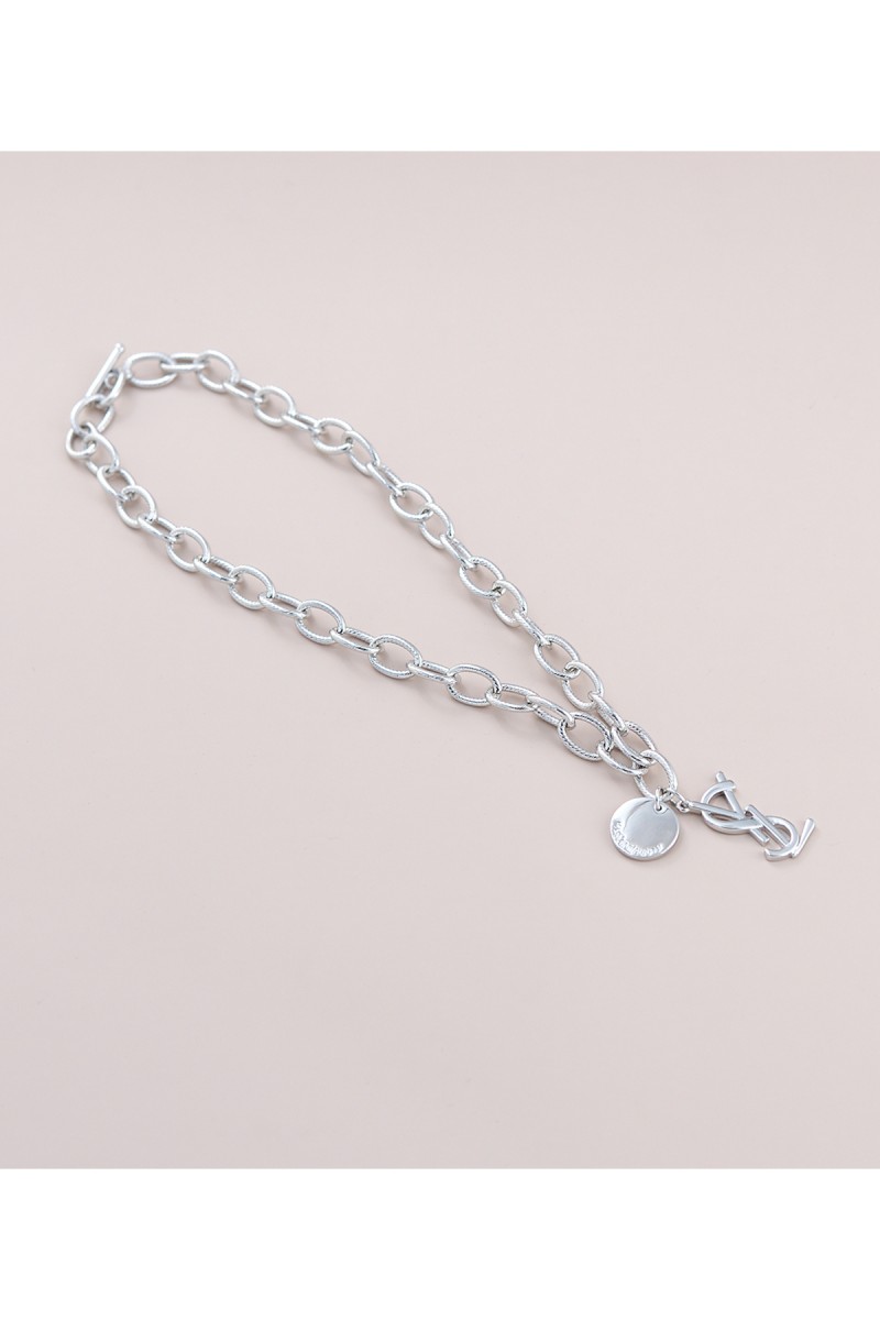 Yves Saint Laurent, Women's Necklace, Silver