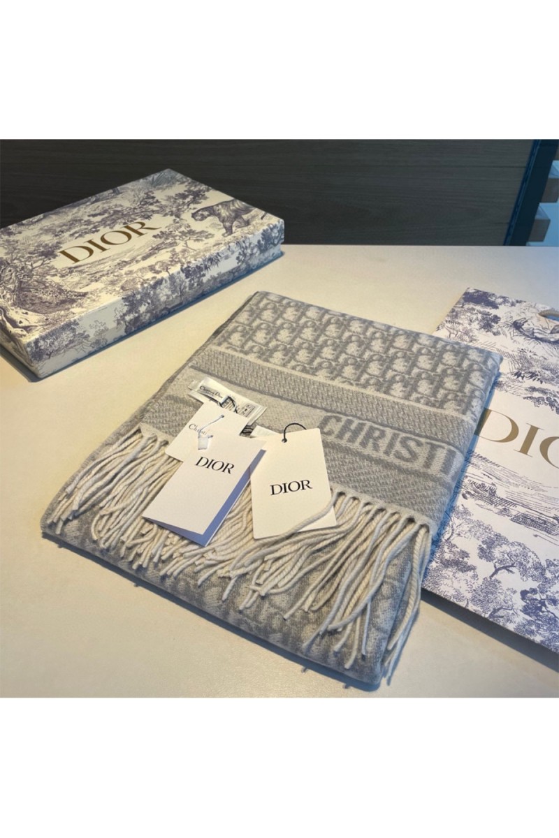 Christian Dior, Women's Scarve, Grey