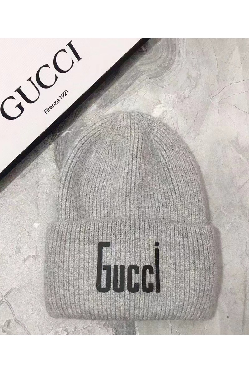 Gucci, Women's Beanie, Grey