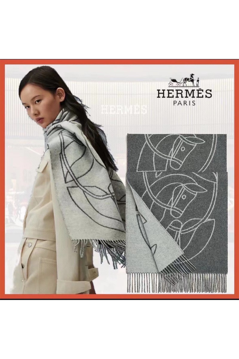 Hermes, Women's Scarve, Grey