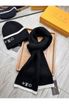 Louis Vuitton, Unisex Beanie Set, Black