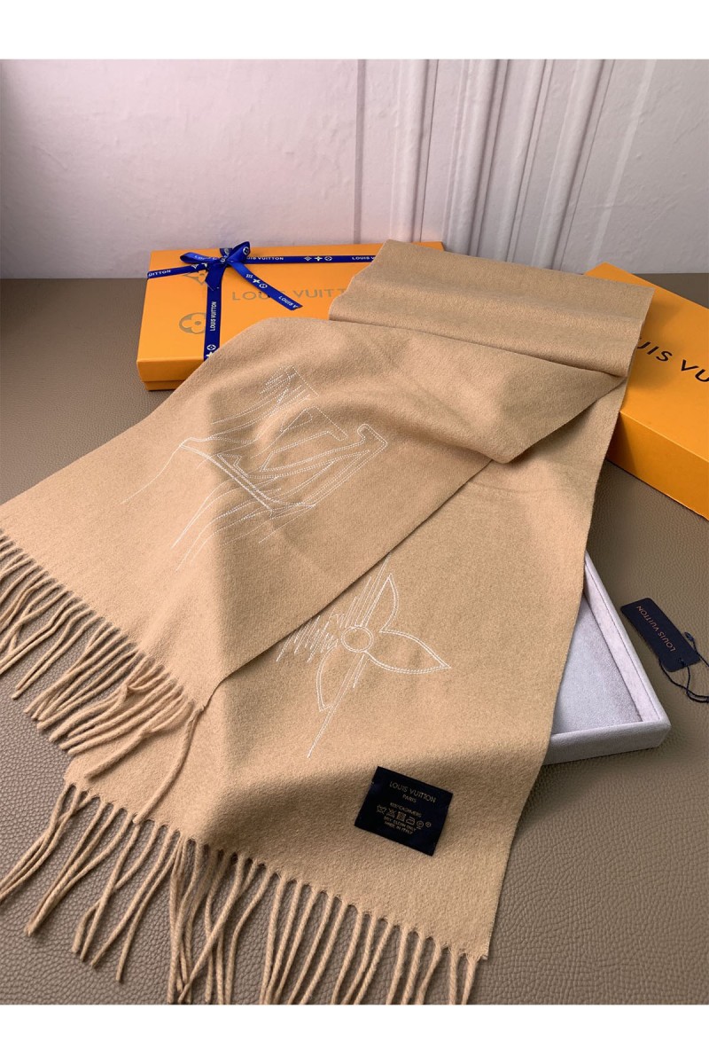 Louis Vuitton, Women's Scarve, Camel