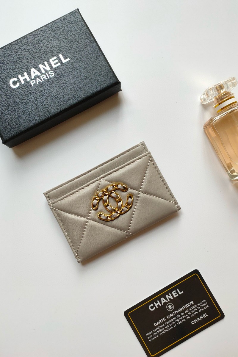 Chanel, Women's Card Holder, Beige