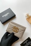 Chanel, Women's Card Holder, Beige