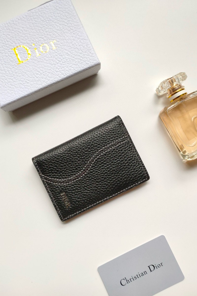 Christian Dior, Unisex Card Holder, Black