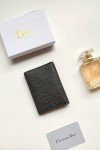 Christian Dior, Unisex Card Holder, Black
