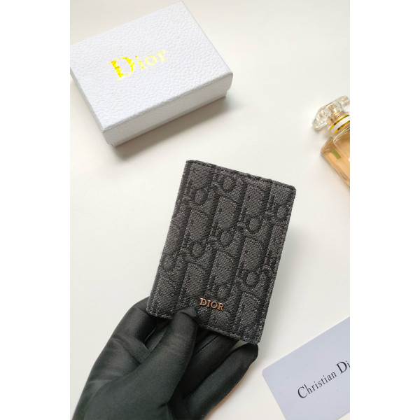 Christian Dior, Unisex Card Holder, Black Christian Dior, Unisex Card Holder, Black