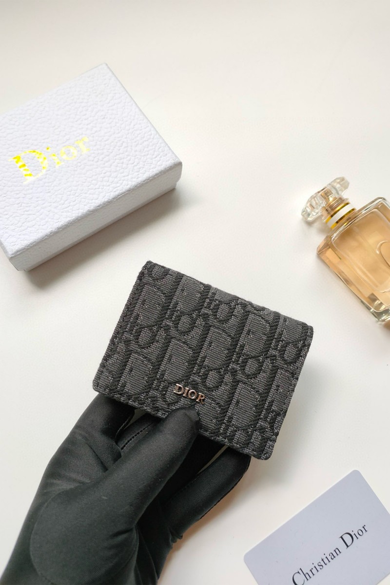 Christian Dior, Women's Card Holder, Black