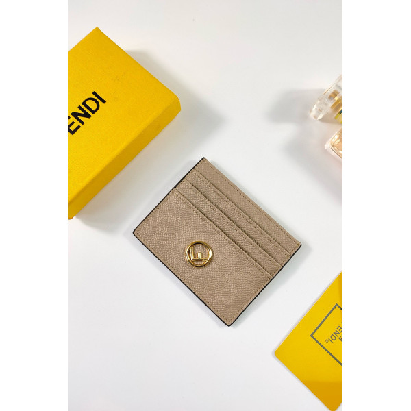 Fendi, Women's Card Holder, Camel