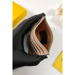 Fendi, Women's Card Holder, Camel