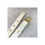 Christian Dior, Women's Belt, White