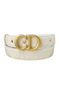 Christian Dior, Women's Belt, White