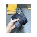 Louis Vuitton, Men's Belt, Navy