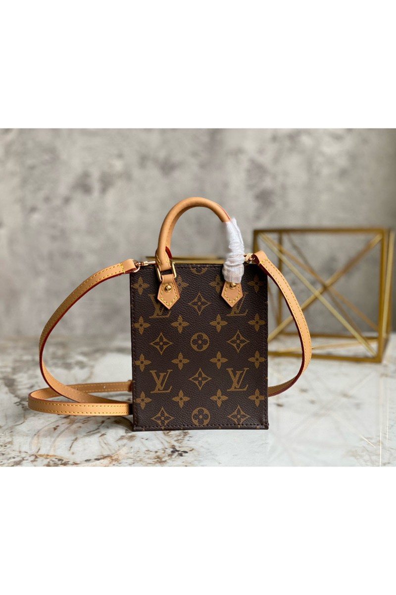 Louis Vuitton, Petit Sac Plat, Women's Bag, Brown