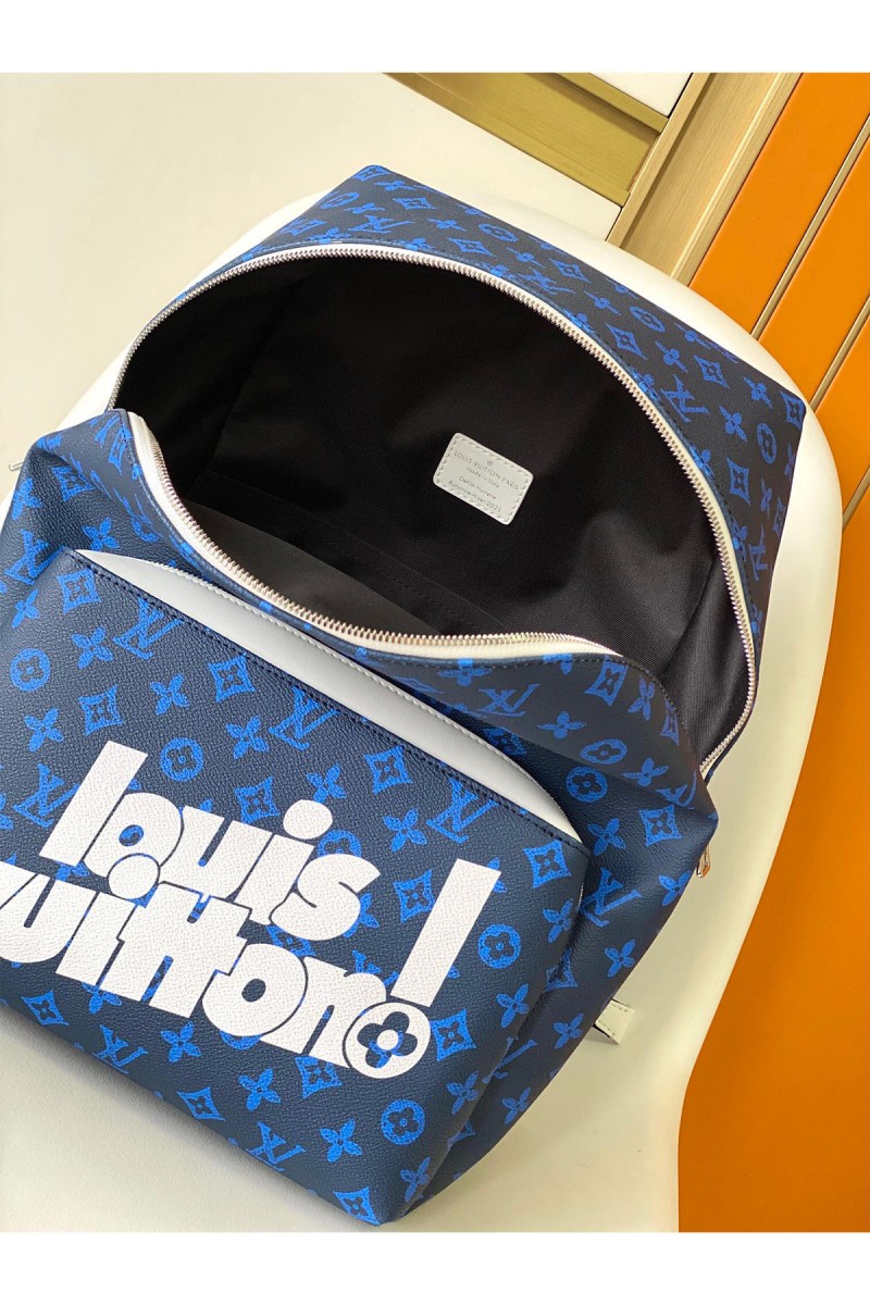 Louis Vuitton, Men's Backpack, Blue