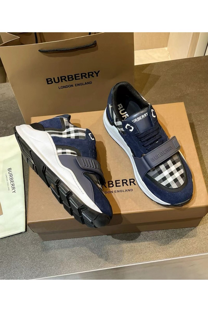 Burberry, Men's Sneaker, Blue