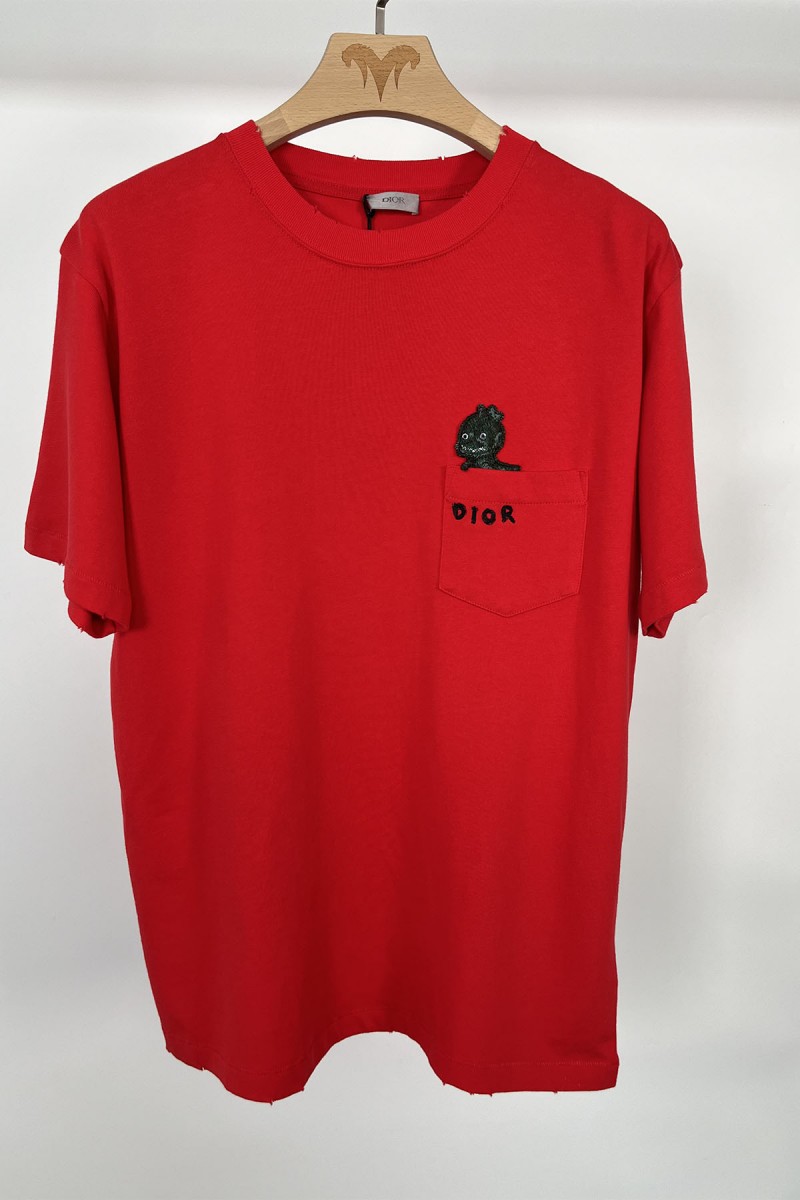Christian Dior, Men's T-Shirt, Red