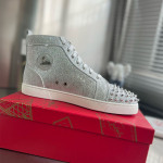 Christian Louboutin, Men's Sneaker, Silver
