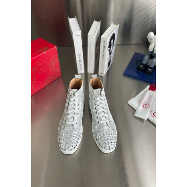 Christian Louboutin, Men's Sneaker, Silver
