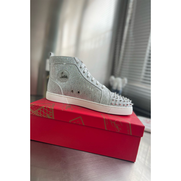 Christian Louboutin, Men's Sneaker, Silver
