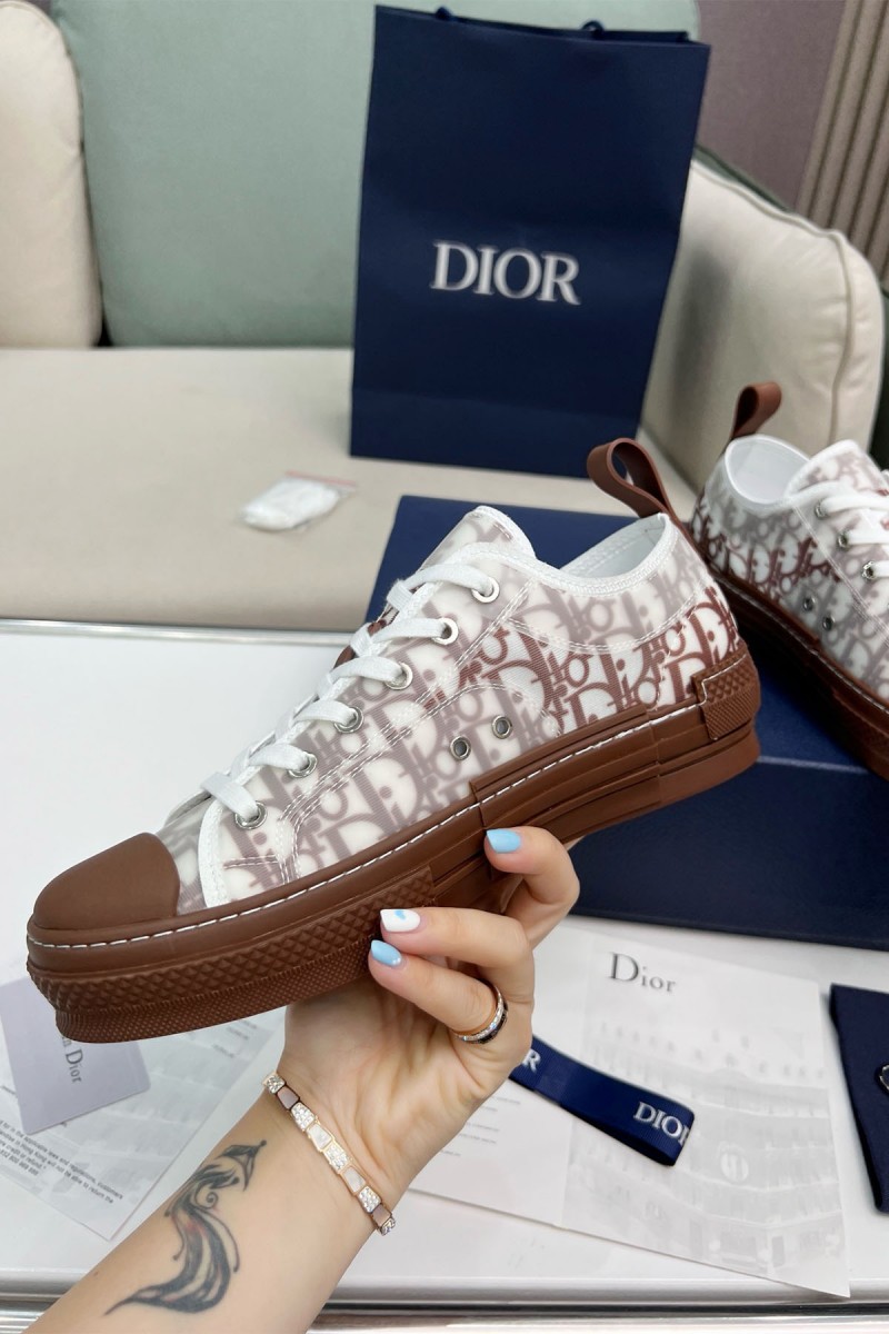 Christian Dior, B23, Men's Sneaker, Brown