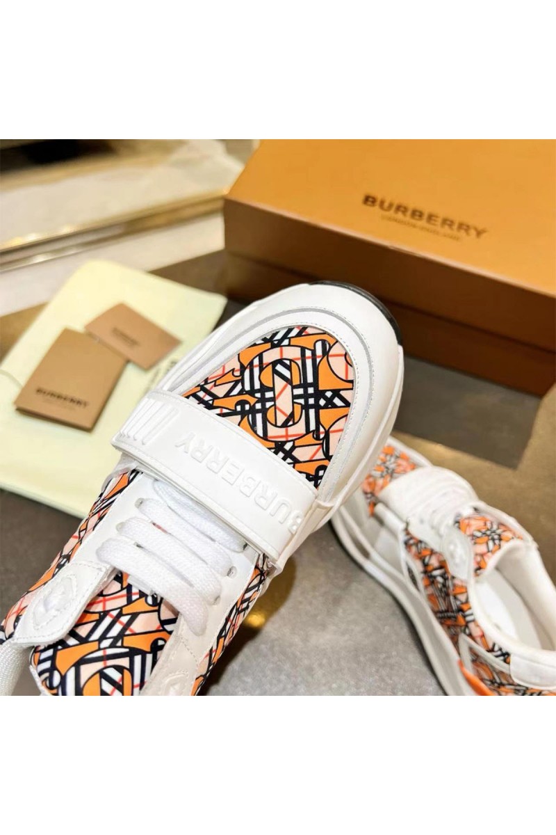 Burberry, Men's Sneaker, Orange