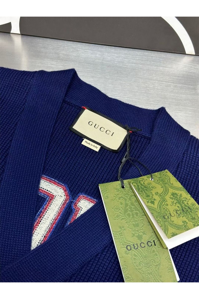 Gucci, Men's Pullover, Blue