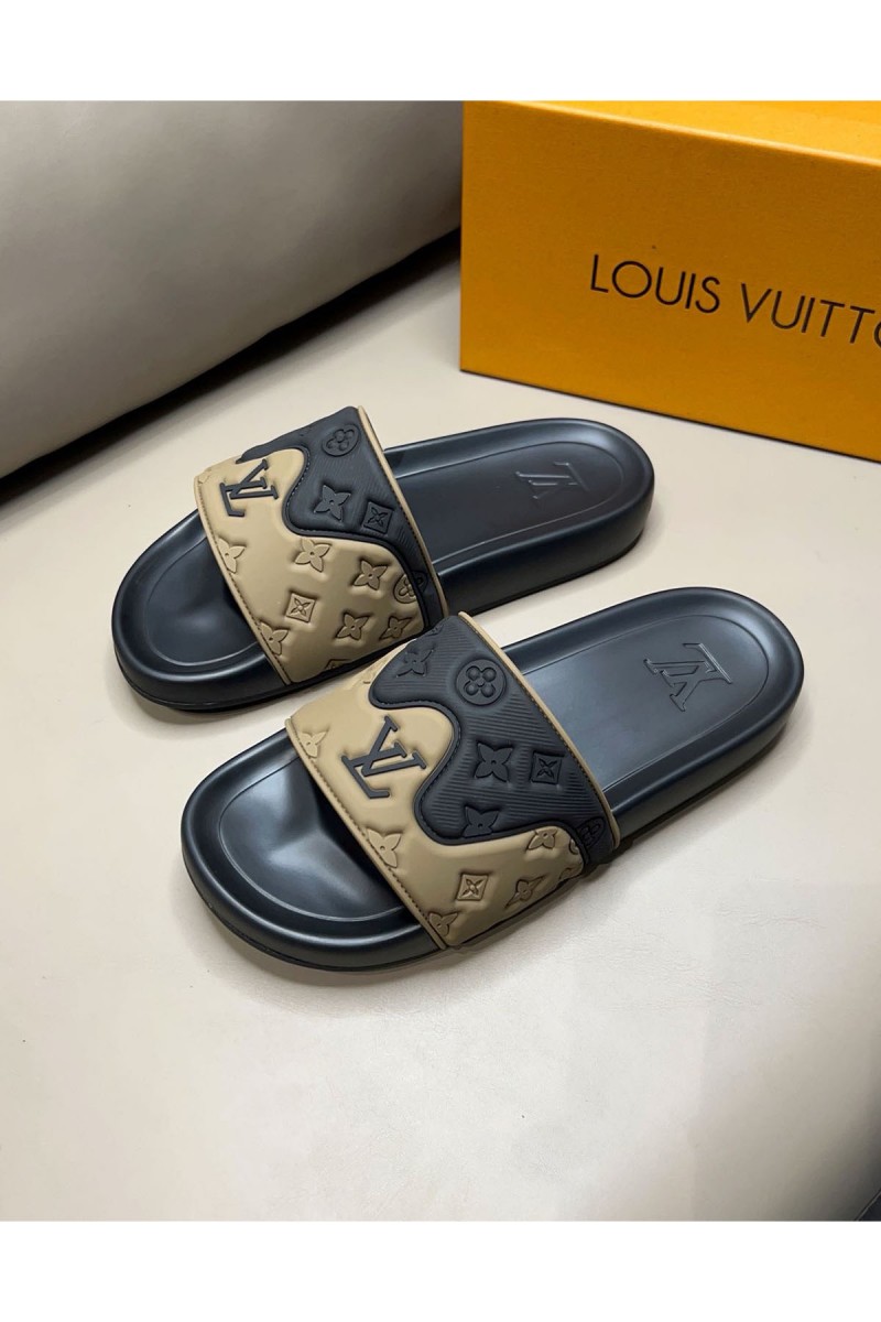 Louis Vuitton, Men's Slipper, Khaki