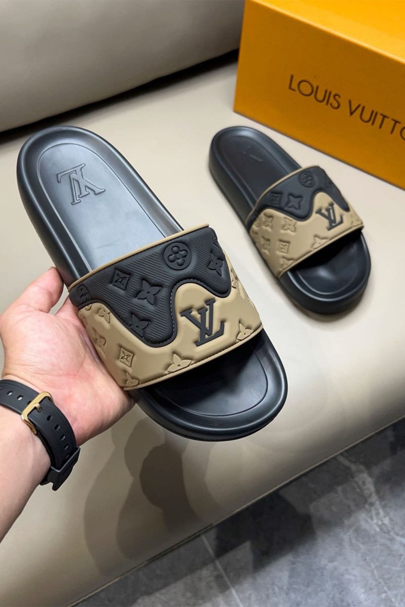 Louis Vuitton, Men's Slipper, Khaki
