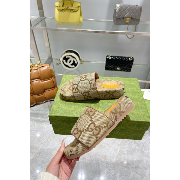 Gucci, Women's Slipper, Brown