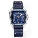 Cartier, Men's Watch, Blue, 40×47 mm