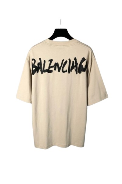 Balenciaga, Men's T-Shirt, Creme