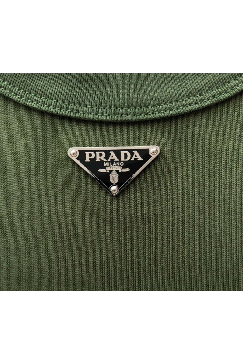 Prada, Men's T-Shirt, Khaki