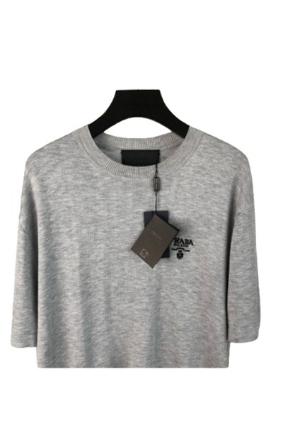 Prada, Men's T-Shirt, Grey