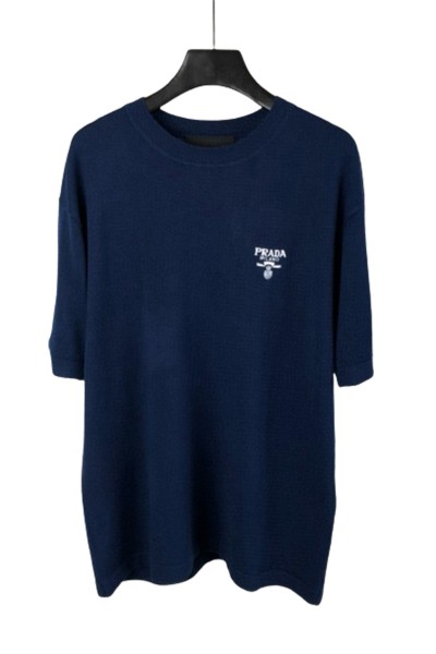 Prada, Men's T-Shirt, Navy