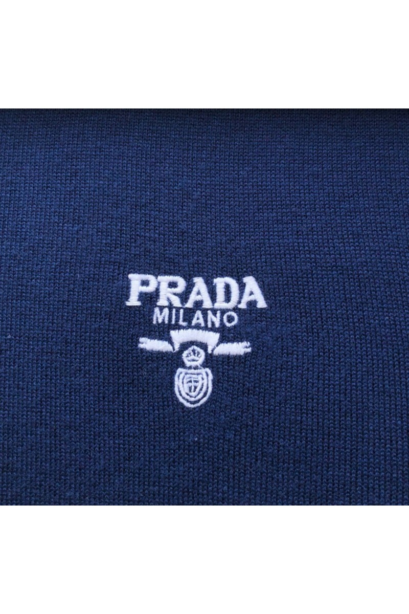 Prada, Men's T-Shirt, Navy
