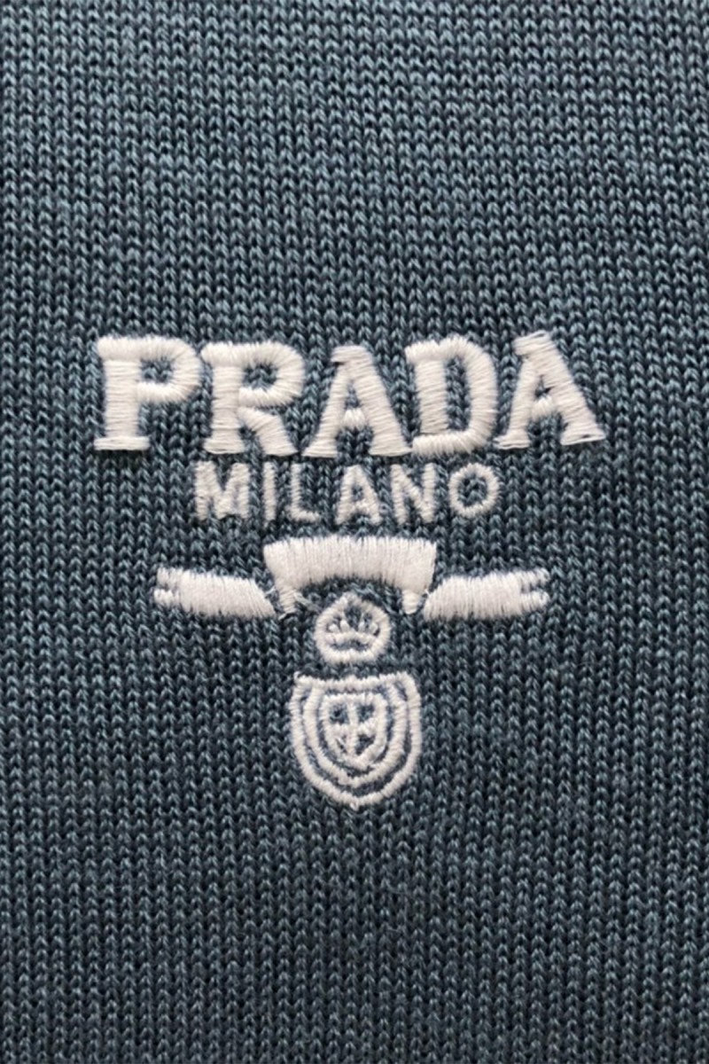 Prada, Men's Polo, Blue