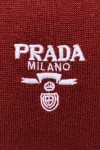 Prada, Men's Polo, Burgundy